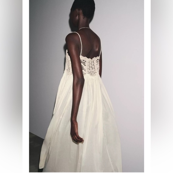 Zara NWT ZW Collection crochet strap dress 6895/276 - Picture 4 of 11